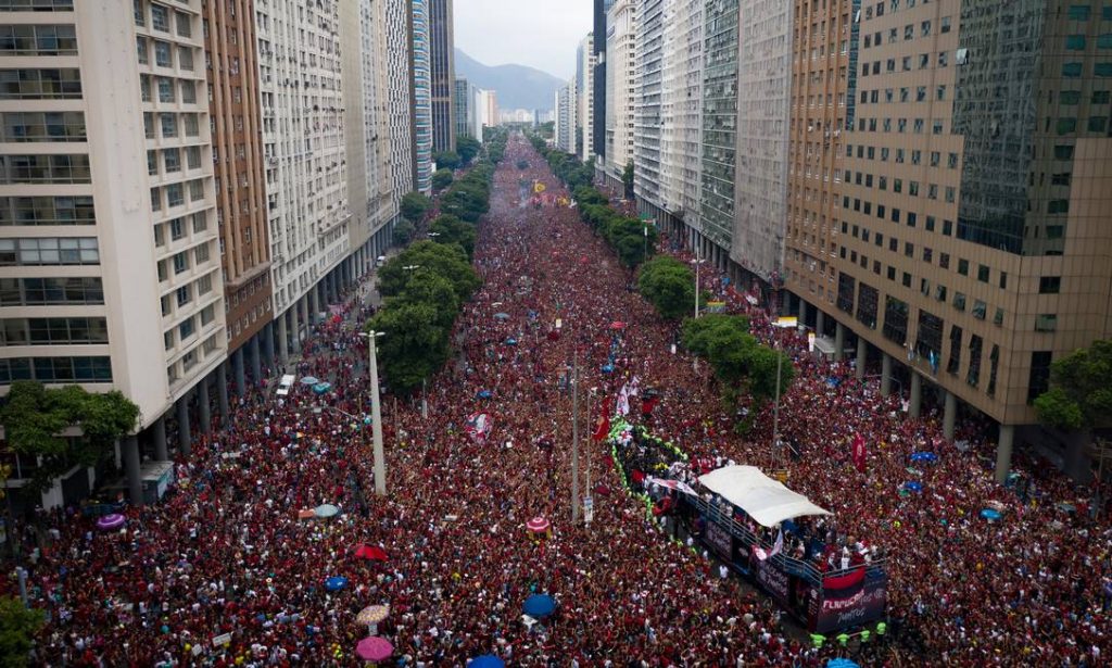 Comemoração na Av. Presidente Vargas | Flamengo Campeão da Libertadores 2019